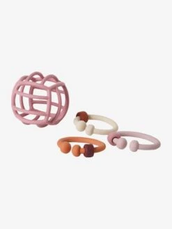 Balle Et Anneaux De Dentition En Silicone Multicolor - Vertbaudet -Jouets Séries Magasin balle et anneaux de dentition en silicone 2