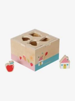 Boite Des Formes à Encastrer CROQUE LA VIE En Bois FSC® Rouge - Vertbaudet -Jouets Séries Magasin boite des formes a encastrer croque la vie en bois fsc 4