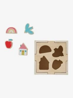 Boite Des Formes à Encastrer CROQUE LA VIE En Bois FSC® Rouge - Vertbaudet -Jouets Séries Magasin boite des formes a encastrer croque la vie en bois fsc 5