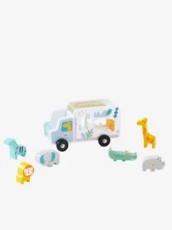 Camion D'encastrement Jungle En Bois FSC® Multicolore - Vertbaudet -Jouets Séries Magasin camion dencastrement jungle en bois fsc 4