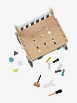 Chariot De Marche Bricolage En Bois FSC® Beige - Vertbaudet -Jouets Séries Magasin chariot de marche bricolage en bois fsc 2