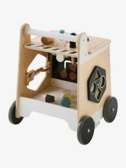 Chariot De Marche Bricolage En Bois FSC® Beige - Vertbaudet -Jouets Séries Magasin chariot de marche bricolage en bois fsc 3