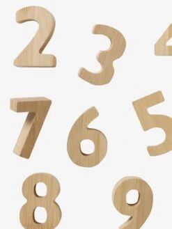 Chiffres En Bambou Beige - Vertbaudet 5 Chiffres En Bambou Beige - Vertbaudet -Jouets Séries Magasin chiffres en bambou 2