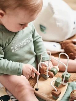 Coffret 3 Jeux D'éveil GREEN FOREST En Bois FSC® Multicolore - Vertbaudet -Jouets Séries Magasin coffret 3 jeux deveil green forest en bois fsc 3