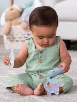 Coffret De 3 Anneaux De Dentition Cristal - INFANTINO Blanc - Infantino -Jouets Séries Magasin coffret de 3 anneaux de dentition cristal infantino 3