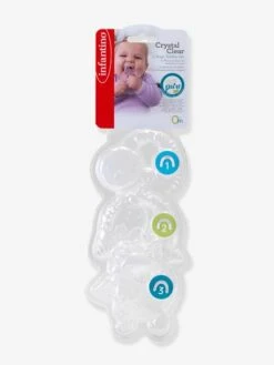 Coffret De 3 Anneaux De Dentition Cristal - INFANTINO Blanc - Infantino -Jouets Séries Magasin coffret de 3 anneaux de dentition cristal infantino 4