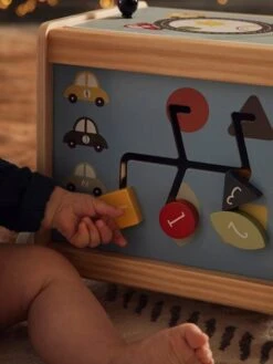 Cube D'activités à Tirer EN VOITURE SIMON En Bois FSC® Multicolore - Vertbaudet -Jouets Séries Magasin cube dactivites a tirer en voiture simon en bois fsc 2