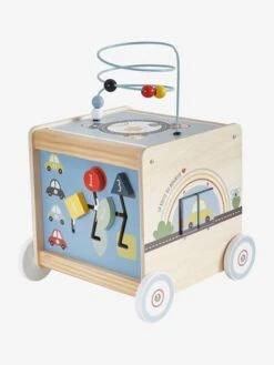 Cube D'activités à Tirer EN VOITURE SIMON En Bois FSC® Multicolore - Vertbaudet -Jouets Séries Magasin cube dactivites a tirer en voiture simon en bois fsc 5
