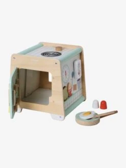 Cube D'activités Cuisinette En Bois FSC® Beige - Vertbaudet -Jouets Séries Magasin cube dactivites cuisinette en bois fsc 3