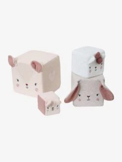 Cubes En Tissu GRENIER Beige - Vertbaudet -Jouets Séries Magasin cubes en tissu grenier 3