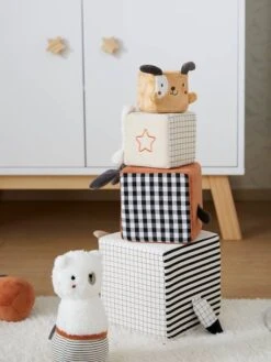 Cubes En Tissu MES PETITS JOUETS Multicolore - Vertbaudet -Jouets Séries Magasin cubes en tissu mes petits jouets 4