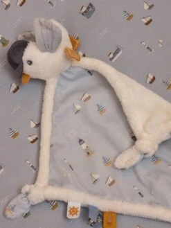 Doudou Carré Mouette - Sailors Bay - LITTLE DUTCH Bleu Grisé - Little Dutch -Jouets Séries Magasin doudou carre mouette sailors bay little dutch 3