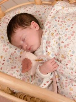 Doudou Carré Oiseau - Flowers & Butterflies - LITTLE DUTCH Rose Pâle - Little Dutch -Jouets Séries Magasin doudou carre oiseau flowers butterflies little dutch 3