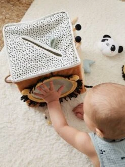 Grand Cube D'activités En Tissu TANZANIE Multicolore - Vertbaudet -Jouets Séries Magasin grand cube dactivites en tissu tanzanie 3