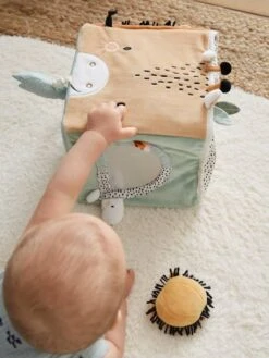 Grand Cube D'activités En Tissu TANZANIE Multicolore - Vertbaudet -Jouets Séries Magasin grand cube dactivites en tissu tanzanie 4