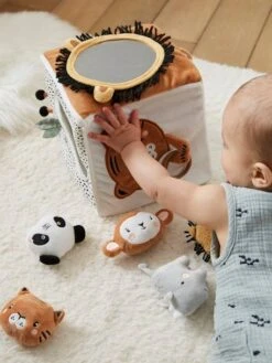 Grand Cube D'activités En Tissu TANZANIE Multicolore - Vertbaudet -Jouets Séries Magasin grand cube dactivites en tissu tanzanie 5