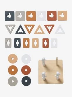 Jeu Des Formes à Empiler En Bois FSC® Multicolore - Petits Jouets - Vertbaudet -Jouets Séries Magasin jeu des formes a empiler en bois fsc 3