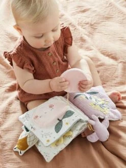 Livre D'activités En Gaze De Coton DOUCE PROVENCE Violet - Douce Provence - Vertbaudet -Jouets Séries Magasin livre dactivites en gaze de coton douce provence 4