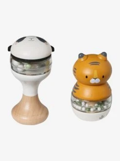 Lot De 2 Hochets En Bois FSC® Vert - Vertbaudet -Jouets Séries Magasin lot de 2 hochets en bois fsc 3