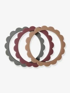 Lot De 3 Bracelets De Dentition Fleur - MUSHIE Vert - Mushie -Jouets Séries Magasin lot de 3 bracelets de dentition fleur mushie 2
