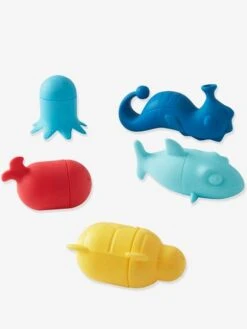 Lot De 5 Aspergeurs De Bain Silicone Lavables Multicolore - Vertbaudet -Jouets Séries Magasin lot de 5 aspergeurs de bain silicone lavables 2