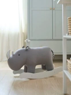 Rhinocéros à Bascule FSC® Gris - Vertbaudet -Jouets Séries Magasin rhinoceros a bascule fsc 2