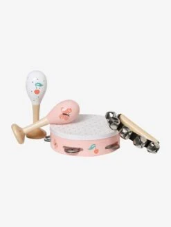 Set 3 Instruments : Maracas, Tambourin, Grelots En Bois FSC® Multicolore - Vertbaudet -Jouets Séries Magasin set 3 instruments maracas tambourin grelots en bois fsc 4