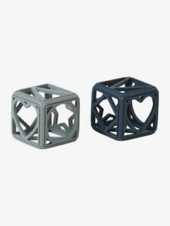 Set De 2 Cubes En Silicone Bleu - Vertbaudet -Jouets Séries Magasin set de 2 cubes en silicone 2