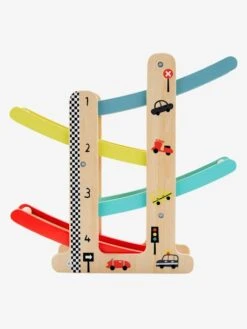 Toboggan à Voitures En Bois FSC® Multicolore - Vertbaudet -Jouets Séries Magasin toboggan a voitures en bois fsc 2
