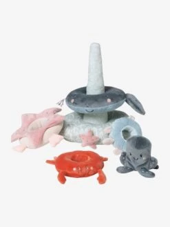 Tour à Empiler En Tissu SOUS L'OCÉAN Gris - Vertbaudet 6 Tour à Empiler En Tissu SOUS L'OCÉAN Gris - Vertbaudet -Jouets Séries Magasin tour a empiler en tissu sous locean 2