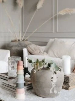 Tour à Empiler - MUSHIE Rose - Mushie -Jouets Séries Magasin tour a empiler mushie 3