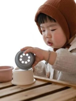 Tour à Empiler - MUSHIE Rose - Mushie -Jouets Séries Magasin tour a empiler mushie 4