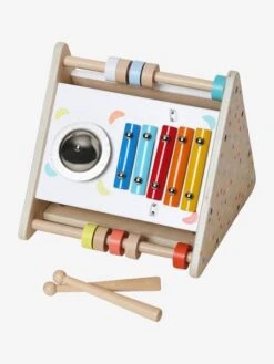 Triangle D'activités Musicales En Bois FSC® Beige - Vertbaudet -Jouets Séries Magasin triangle dactivites musicales en bois fsc 4